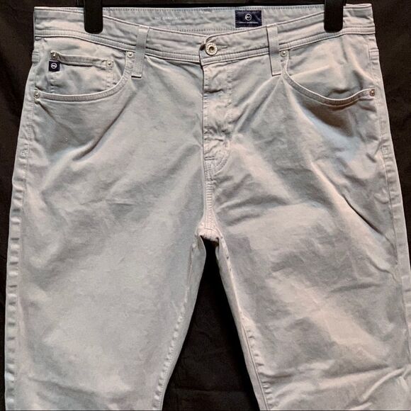 AG The Graduate Light Green Tailored Leg Jeans 36 - Picture 3 of 7